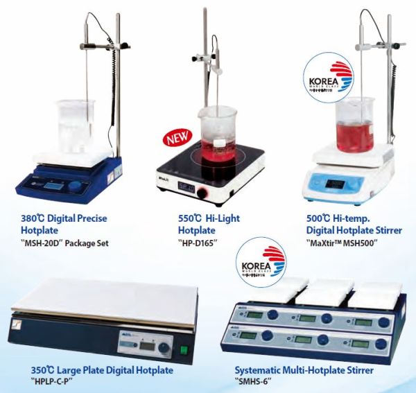 Laboratóriumi Főzőlapok, Keveről és Fűthető Keverők